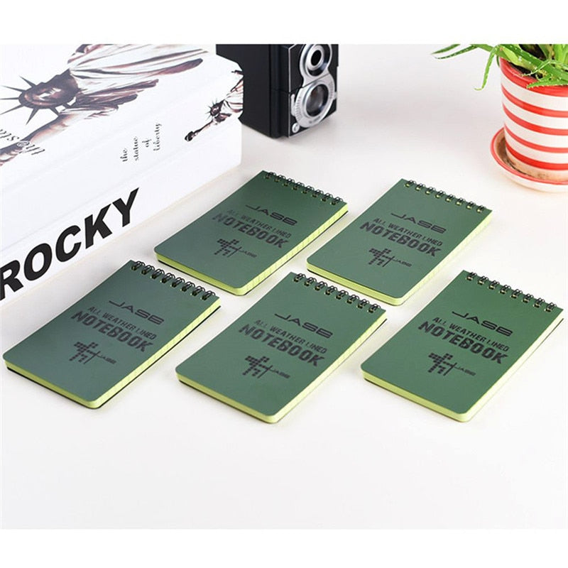 Waterproof Pocket Notebook 3x5 Inch Spiral Notepad by HitMyNeed