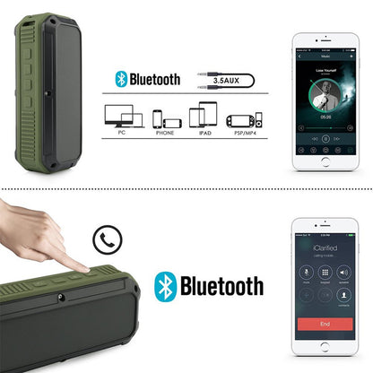 Waterproof Portable Bluetooth Speaker with 10h Playtime by HitMyNeed