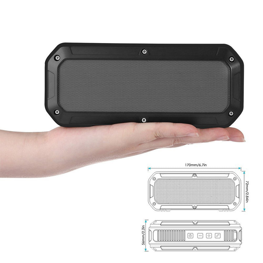 Waterproof Portable Bluetooth Speaker with 10h Playtime by HitMyNeed