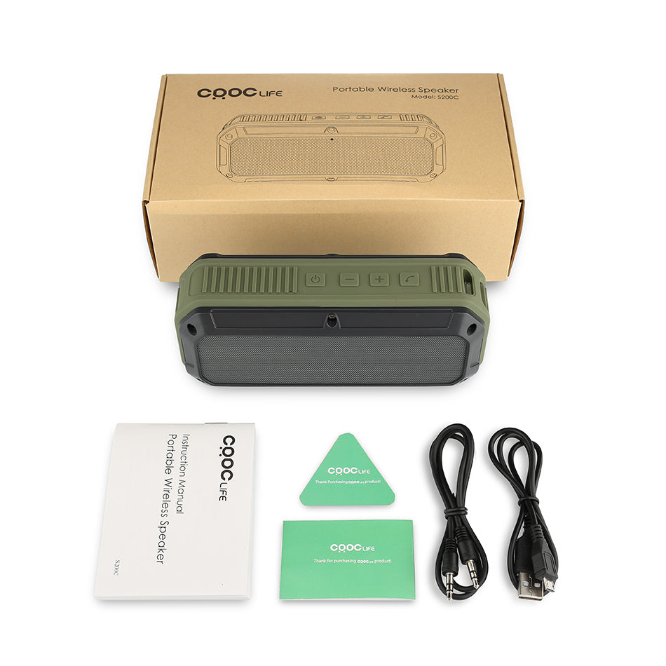 Waterproof Portable Bluetooth Speaker with 10h Playtime by HitMyNeed