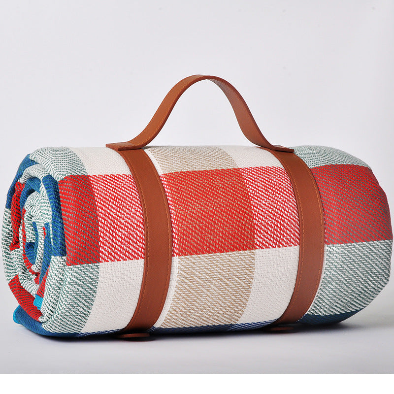 Waterproof Portable Picnic Blanket with Carry Straps style-4 200-200cm by HitMyNeed