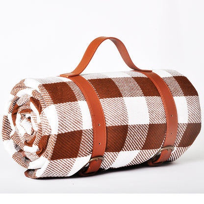 Waterproof Portable Picnic Blanket with Carry Straps style-5 200-200cm by HitMyNeed
