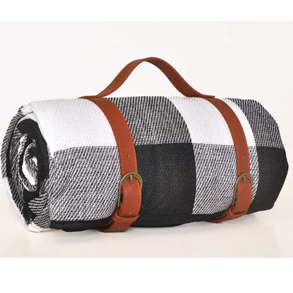 Waterproof Portable Picnic Blanket with Carry Straps style-6 200-200cm by HitMyNeed