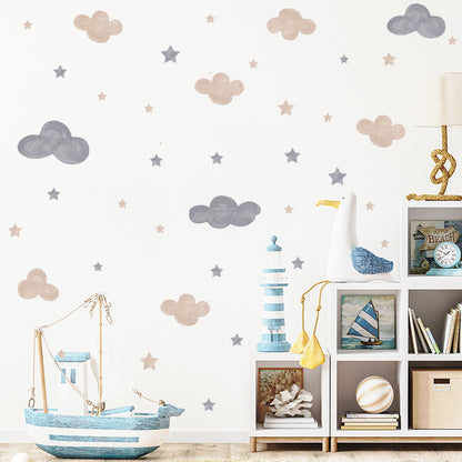 Waterproof PVC Cloud Wall Stickers for Home Décor by HitMyNeed
