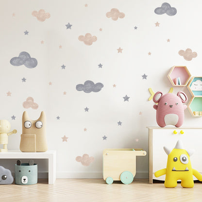 Waterproof PVC Cloud Wall Stickers for Home Décor by HitMyNeed