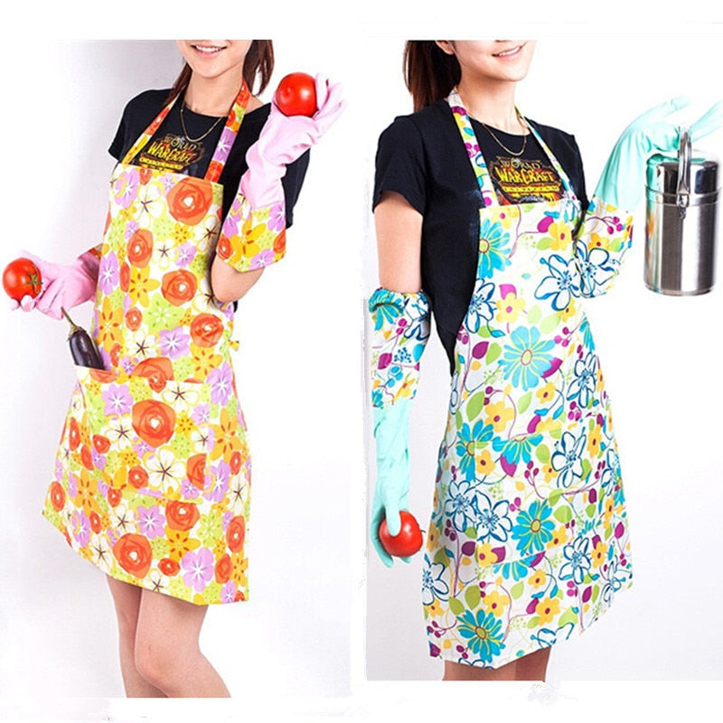Waterproof PVC Kitchen Apron with Pockets by HitMyNeed