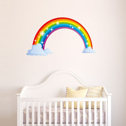 Waterproof PVC Rainbow Wall Sticker for Kids Rooms by HitMyNeed
