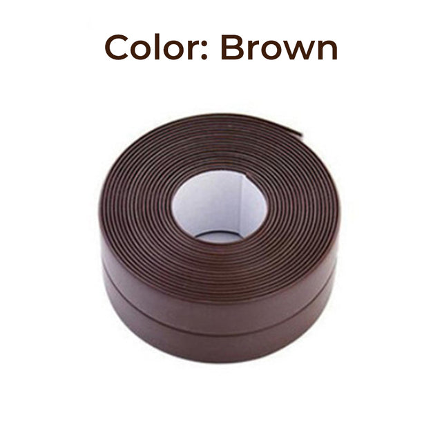 Waterproof PVC Sealing Tape for Bathroom & Kitchen 2-2cm coffee 3-2m by HitMyNeed