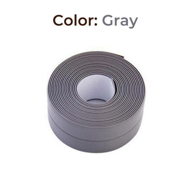 Waterproof PVC Sealing Tape for Bathroom & Kitchen 3-8cm grey 3-2m by HitMyNeed