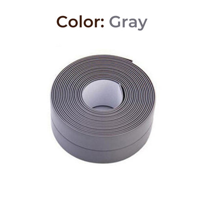 Waterproof PVC Sealing Tape for Bathroom & Kitchen 3-8cm grey 3-2m by HitMyNeed