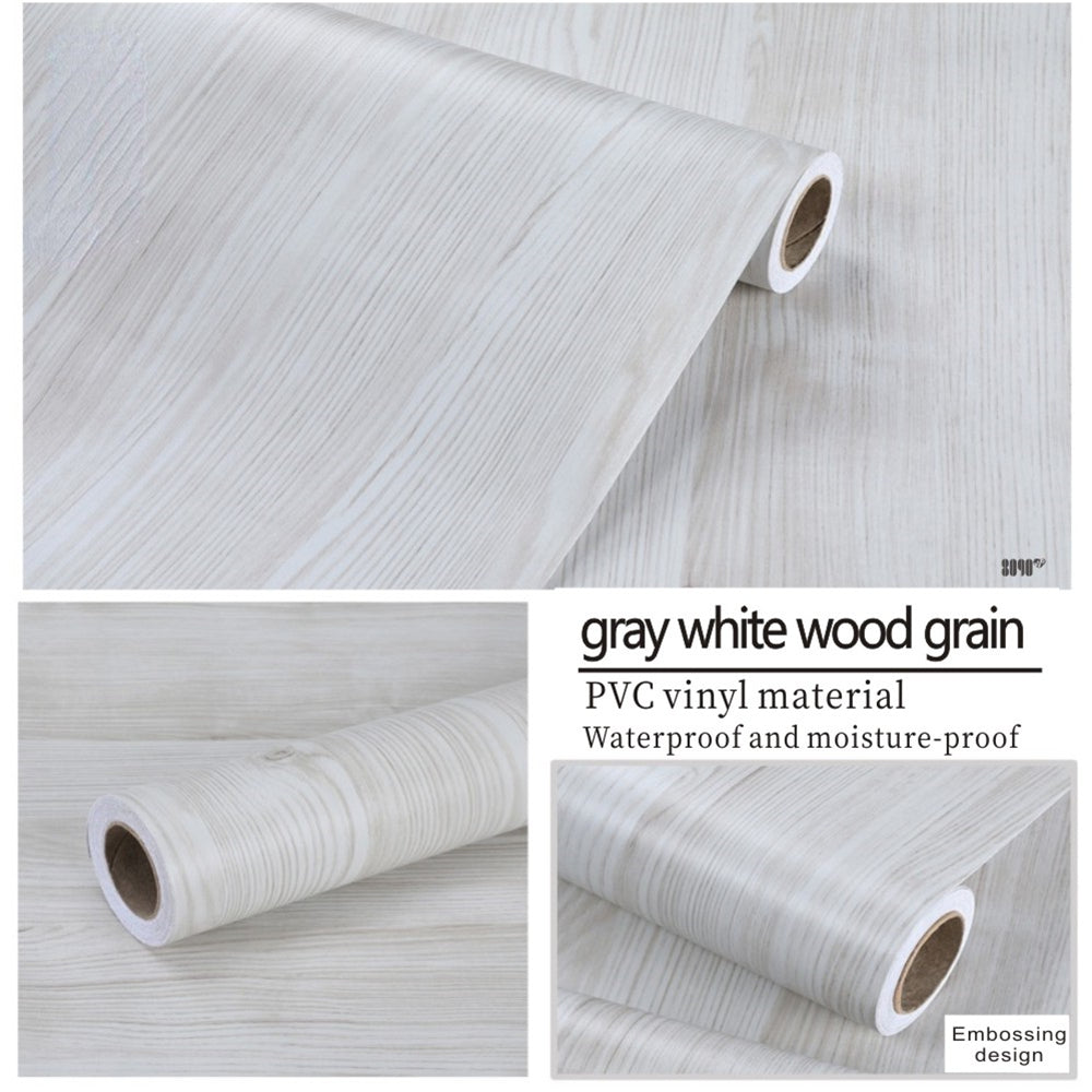 Waterproof PVC Wood Grain Self-Adhesive Sticker Roll by HitMyNeed