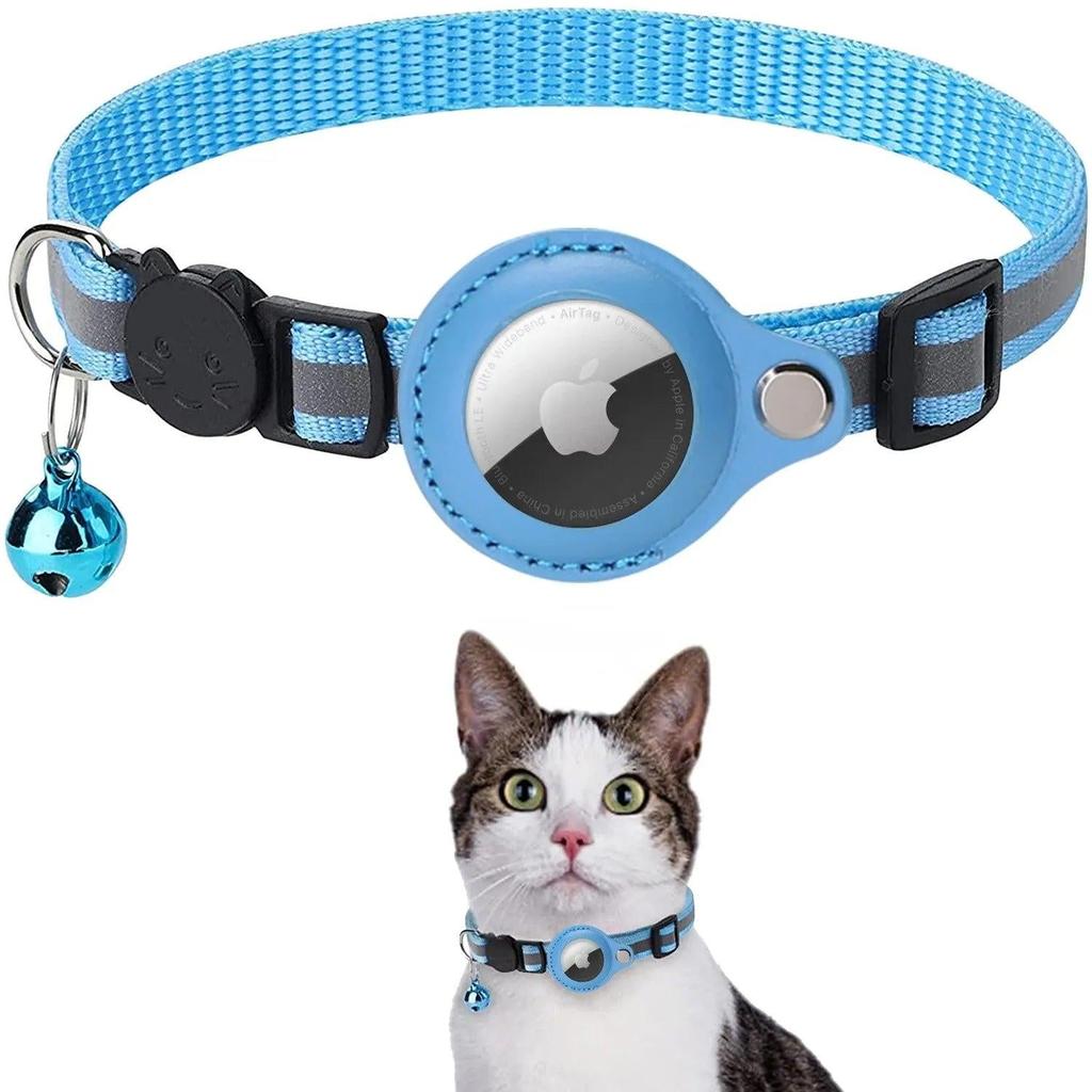 Waterproof Reflective Anti-Lost Cat Collar with Bell blue by HitMyNeed