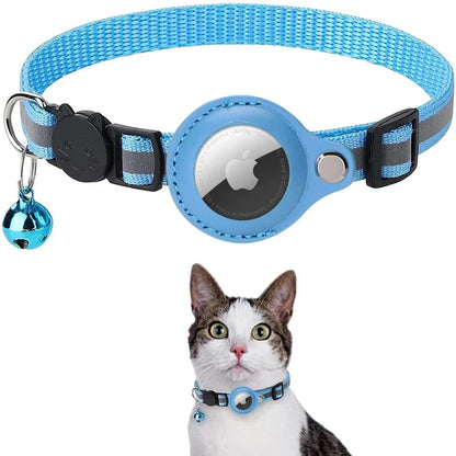 Waterproof Reflective Anti-Lost Cat Collar with Bell blue by HitMyNeed