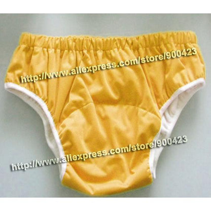 Waterproof Reusable Diaper Cover for Older Children & Adults yellow m by HitMyNeed