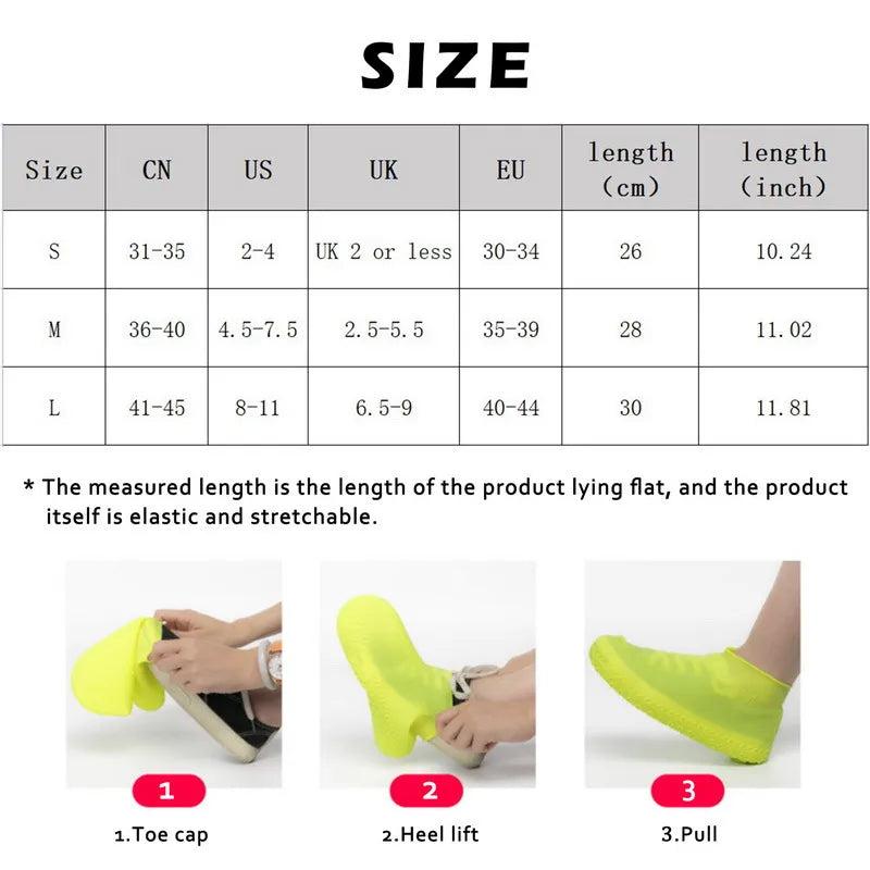 Waterproof Reusable Silicone Shoe Covers by HitMyNeed