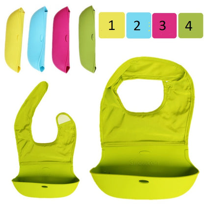 Waterproof Roll Up Silicone Dribble Bib by HitMyNeed