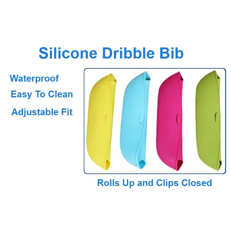 Waterproof Roll Up Silicone Dribble Bib by HitMyNeed