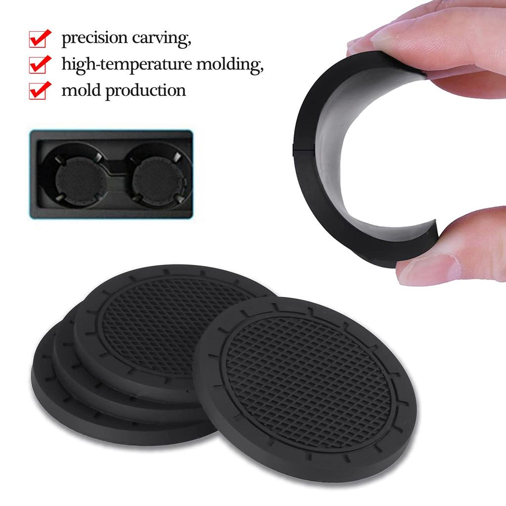 Waterproof Rubber Car Cup Holder Coasters (2 pcs) by HitMyNeed
