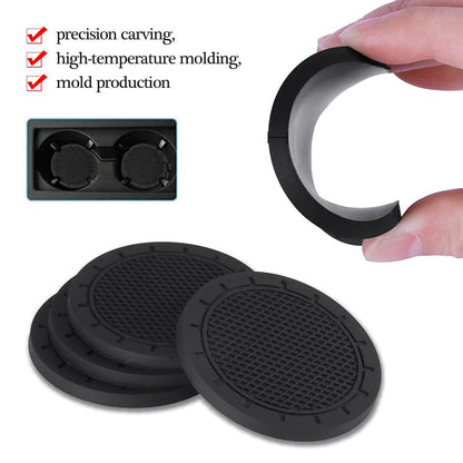 Waterproof Rubber Car Cup Holder Coasters (2 pcs) by HitMyNeed