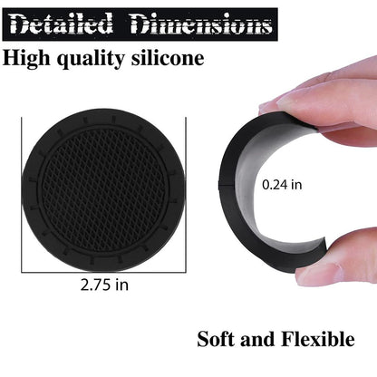 Waterproof Rubber Car Cup Holder Coasters (2 pcs) by HitMyNeed