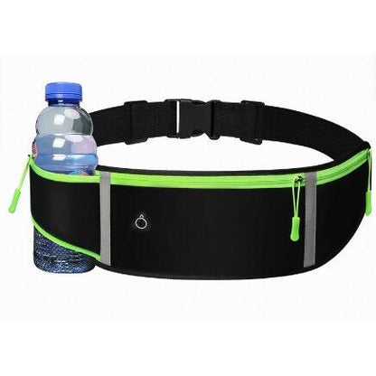 Waterproof Running Waist Phone Bag with Wallet Pockets black by HitMyNeed