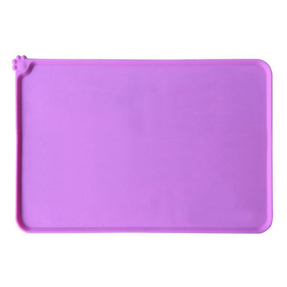 Waterproof Silicone Pet Feeding Mat 48.5 x 30cm pink by HitMyNeed