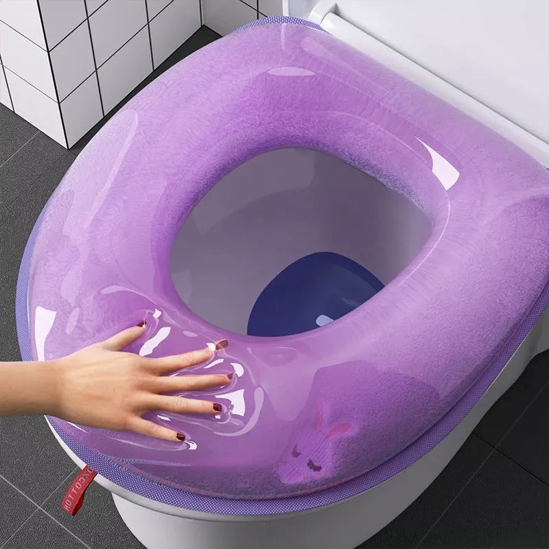Waterproof Soft O-Shape Toilet Seat Cover Cushion by HitMyNeed
