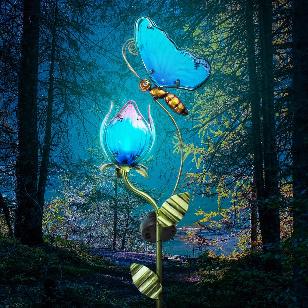Waterproof Solar Butterfly Garden Stake Light by HitMyNeed