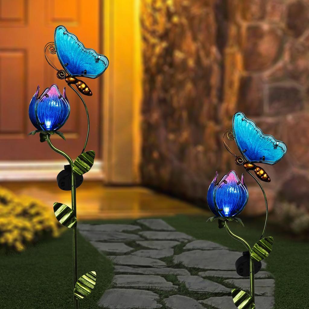 Waterproof Solar Butterfly Garden Stake Light by HitMyNeed