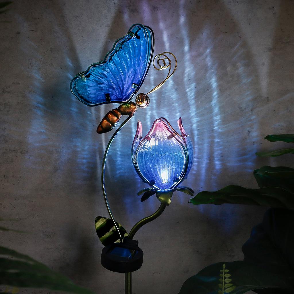 Waterproof Solar Butterfly Garden Stake Light by HitMyNeed