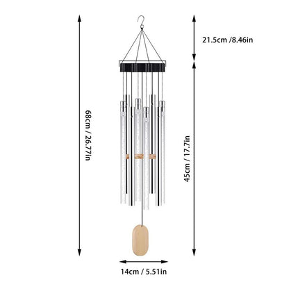 Waterproof Solar LED Wind Chime for Outdoor Decor by HitMyNeed