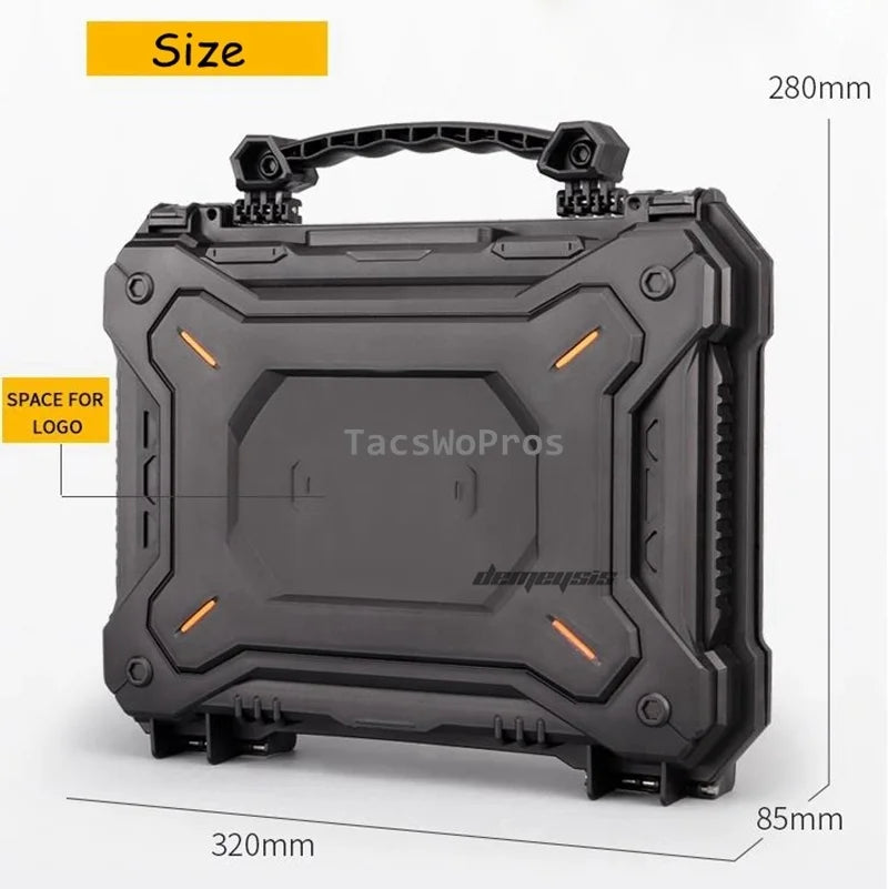 Waterproof Tactical Pistol Carry Case with Foam by HitMyNeed
