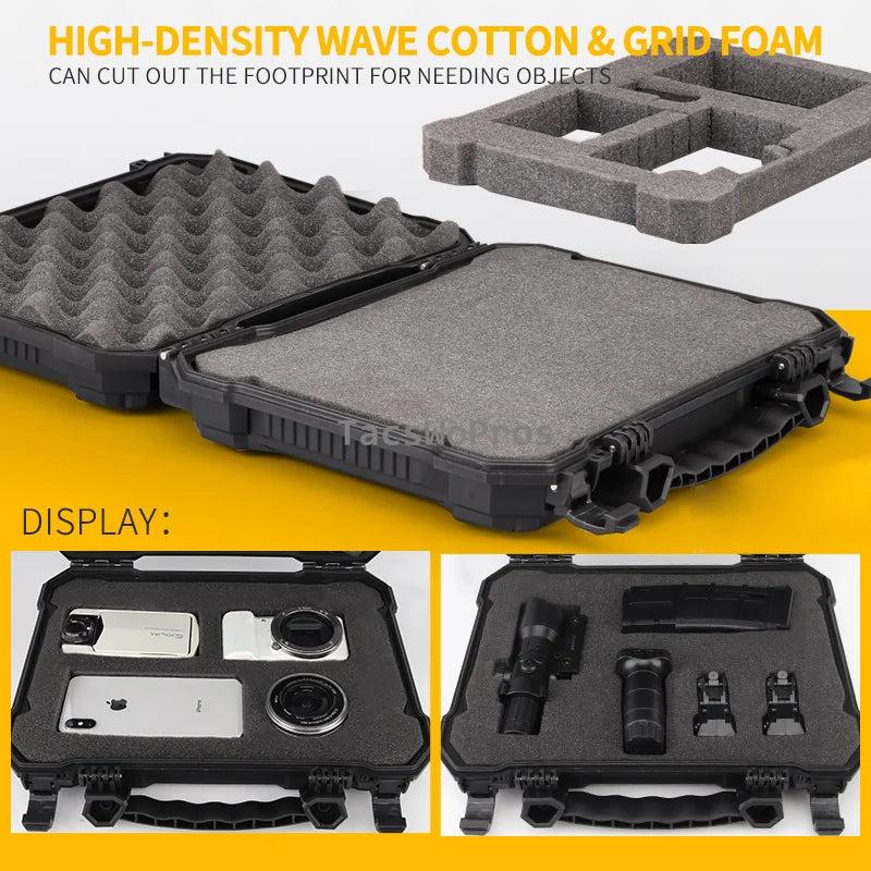 Waterproof Tactical Pistol Carry Case with Foam by HitMyNeed