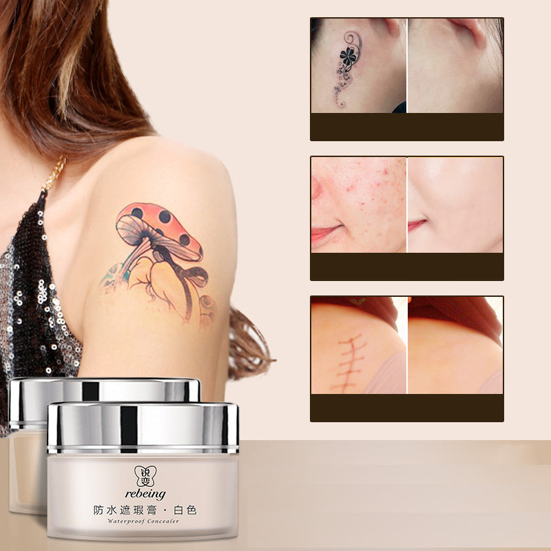 Waterproof Tattoo & Scar Concealer Cream 60ml by HitMyNeed