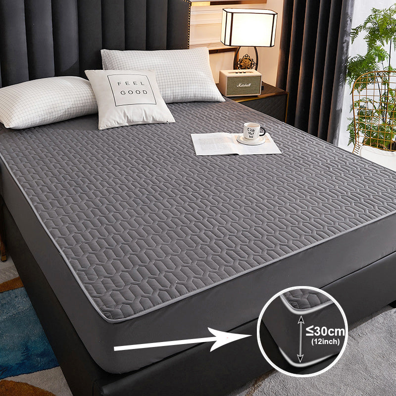 Waterproof Thick Mattress Protector Fitted Cover by HitMyNeed