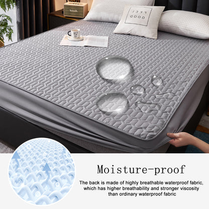 Waterproof Thick Mattress Protector Fitted Cover by HitMyNeed