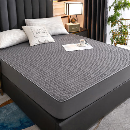 Waterproof Thick Mattress Protector Fitted Cover darkgrey 90x200x30cm by HitMyNeed