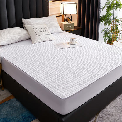 Waterproof Thick Mattress Protector Fitted Cover white 90x200x30cm by HitMyNeed