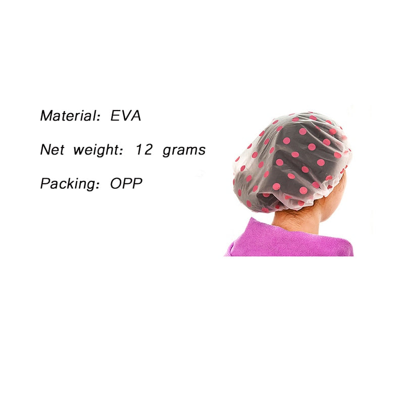Waterproof Thick Reusable Shower Cap by HitMyNeed