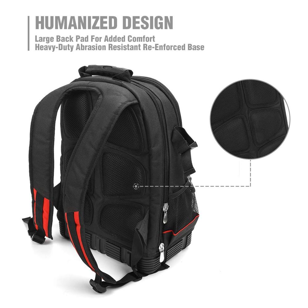 Waterproof Tool Backpack with 60 Pockets by HitMyNeed
