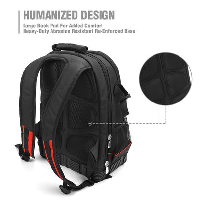 Waterproof Tool Backpack with 60 Pockets by HitMyNeed