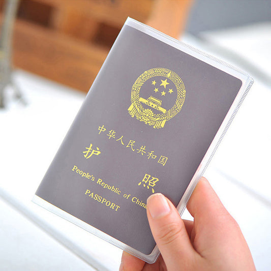 Waterproof Transparent Passport Cover PVC Sleeve matte by HitMyNeed