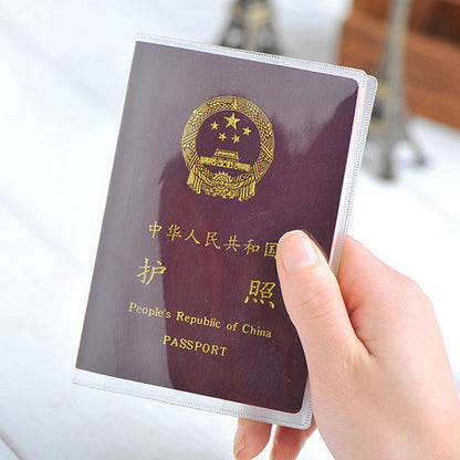 Waterproof Transparent Passport Cover PVC Sleeve transparent by HitMyNeed