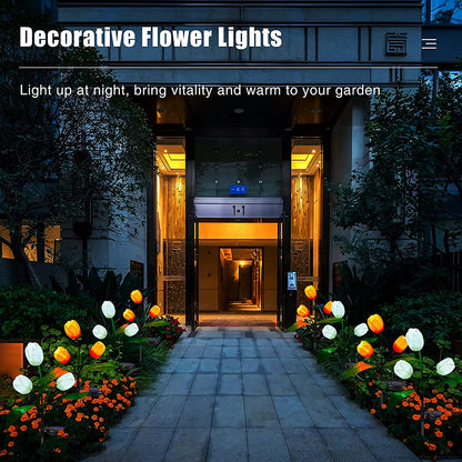 Waterproof Tulip Solar Garden Pathway Lights by HitMyNeed
