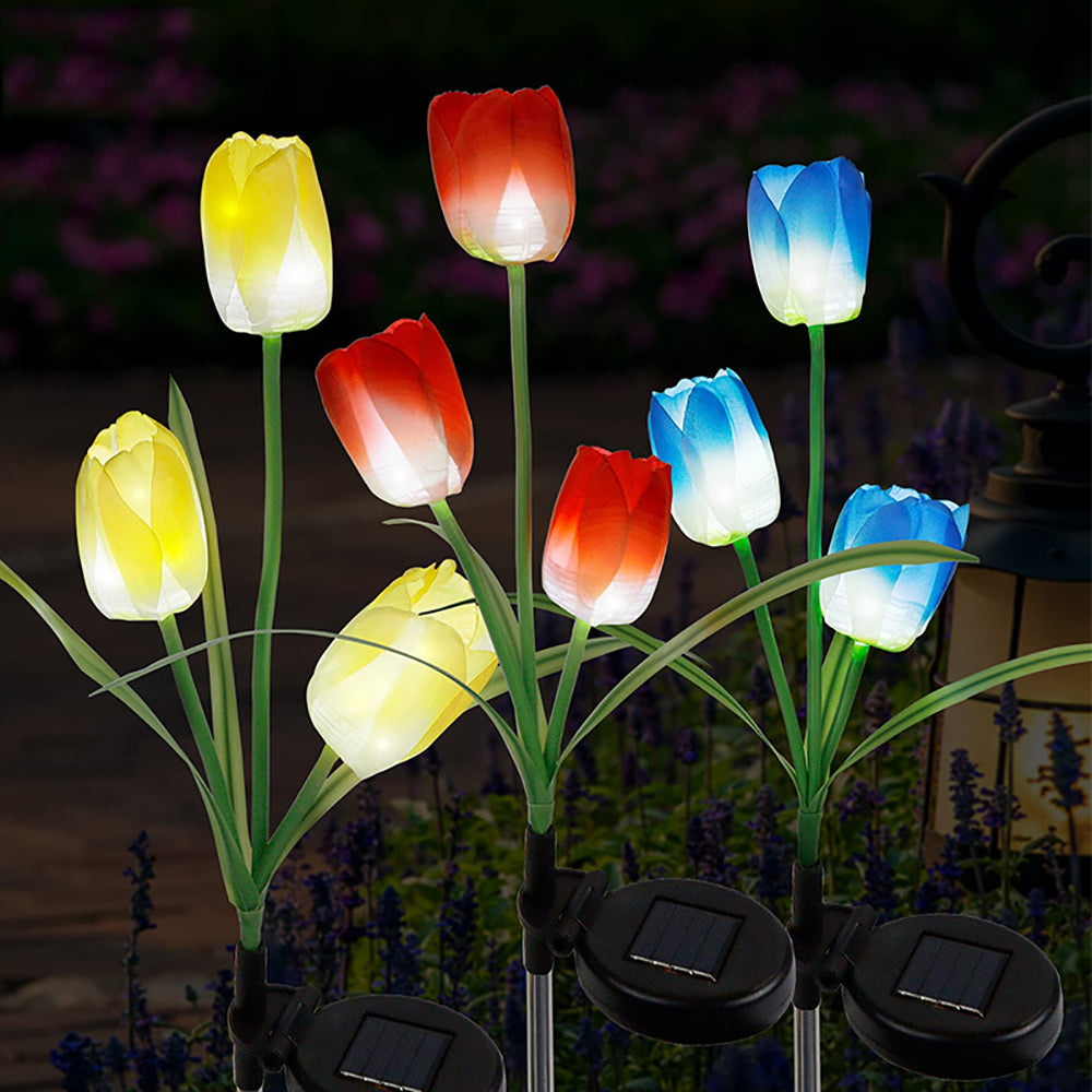 Waterproof Tulip Solar Garden Pathway Lights by HitMyNeed