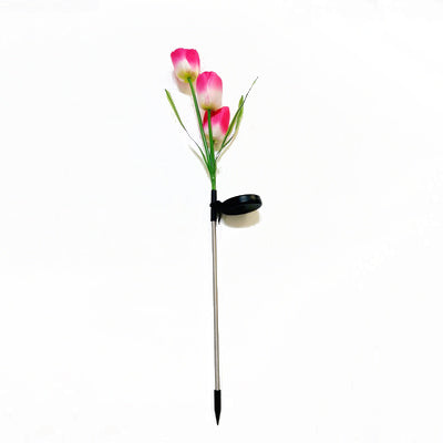 Waterproof Tulip Solar Garden Pathway Lights red by HitMyNeed