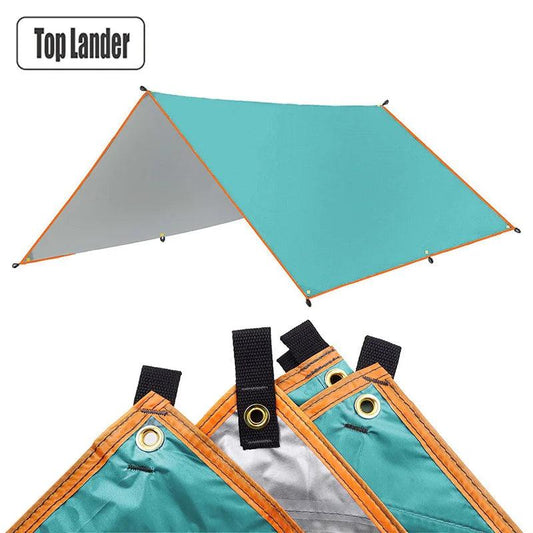 Waterproof Ultralight Camping Tarp Sun Shelter cyan 3x3m by HitMyNeed