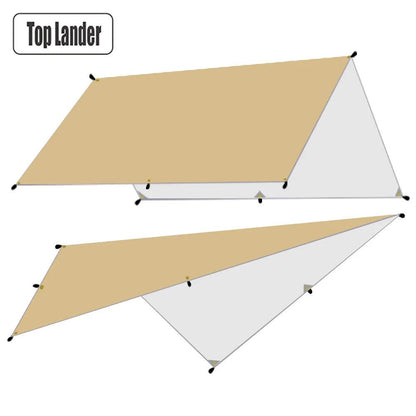 Waterproof Ultralight Camping Tarp Sun Shelter khaki 3x4m by HitMyNeed