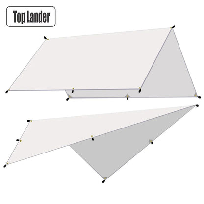 Waterproof Ultralight Camping Tarp Sun Shelter off-white 3x4m by HitMyNeed