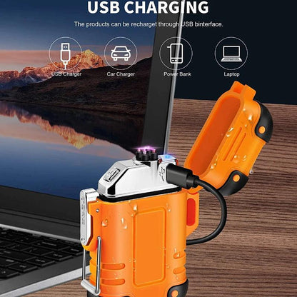 Waterproof USB Rechargeable Double Arc Plasma Lighter by HitMyNeed